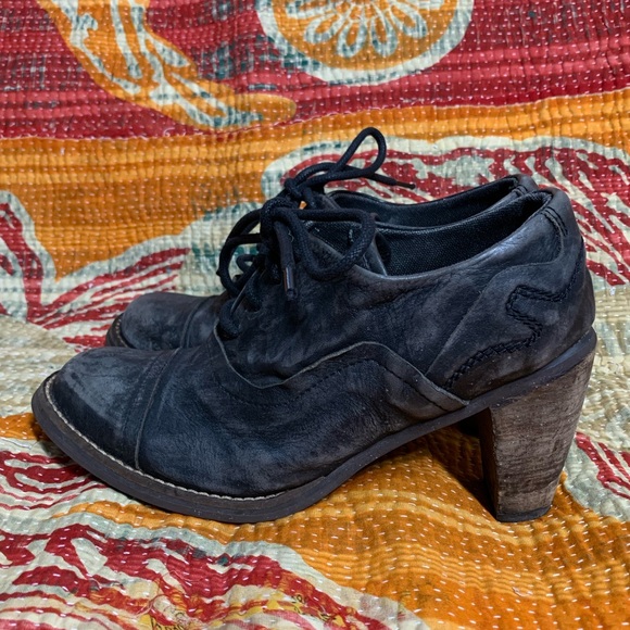 Feud Britannia Shoes Feud Britannia Lace Up Leather Booties Poshmark